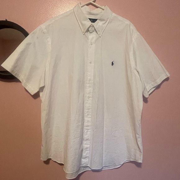 Ralph Lauren Other - Ralph Lauren Men's XXL White Dress Shirt Short Sleeve White